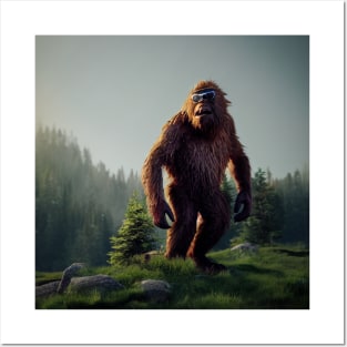 Sasquatch in Nature Posters and Art